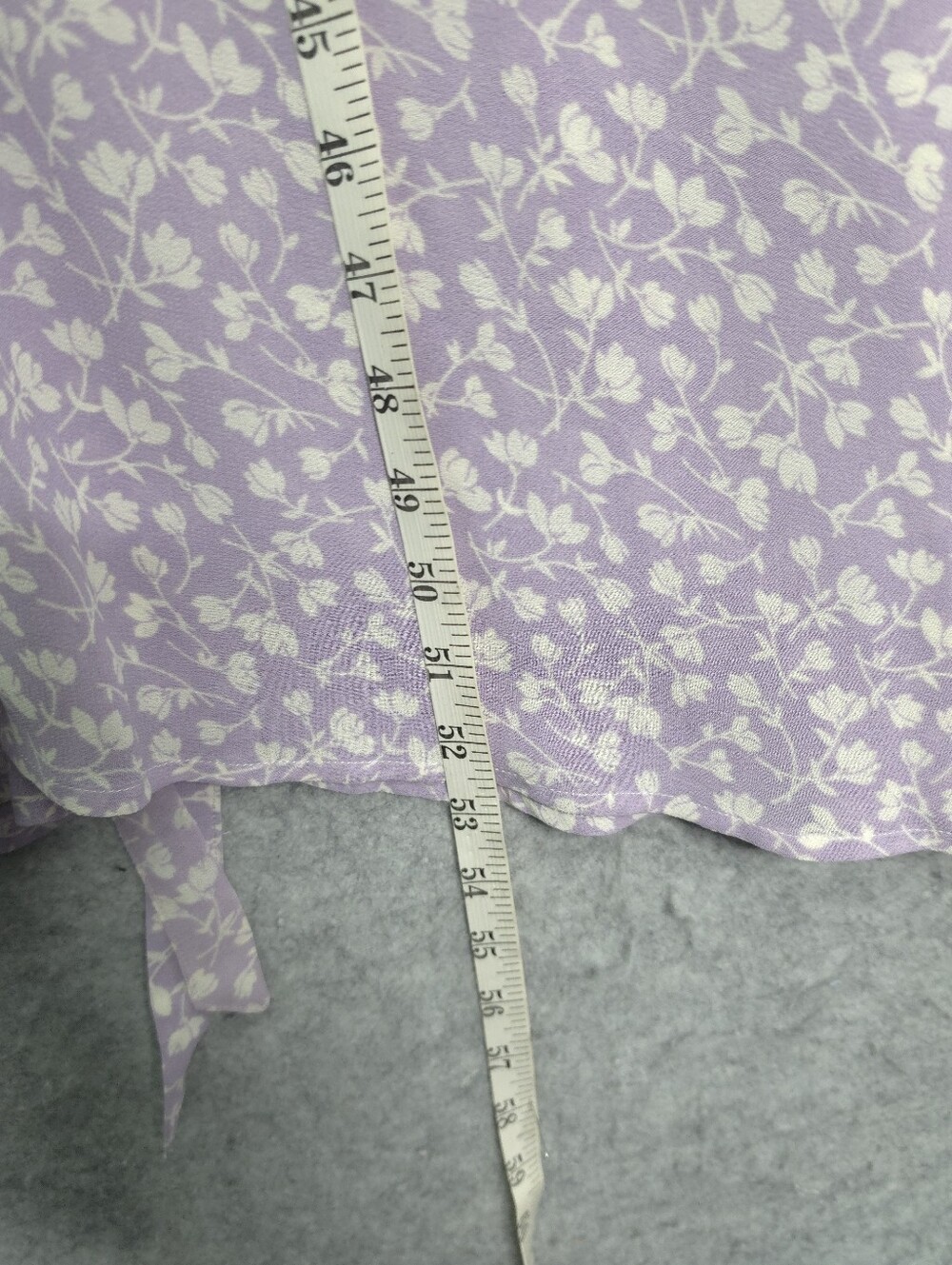 Christy Dawn Lilac Floral Vneck Maxi Dress with White Vine Print - Picture 7 of 8
